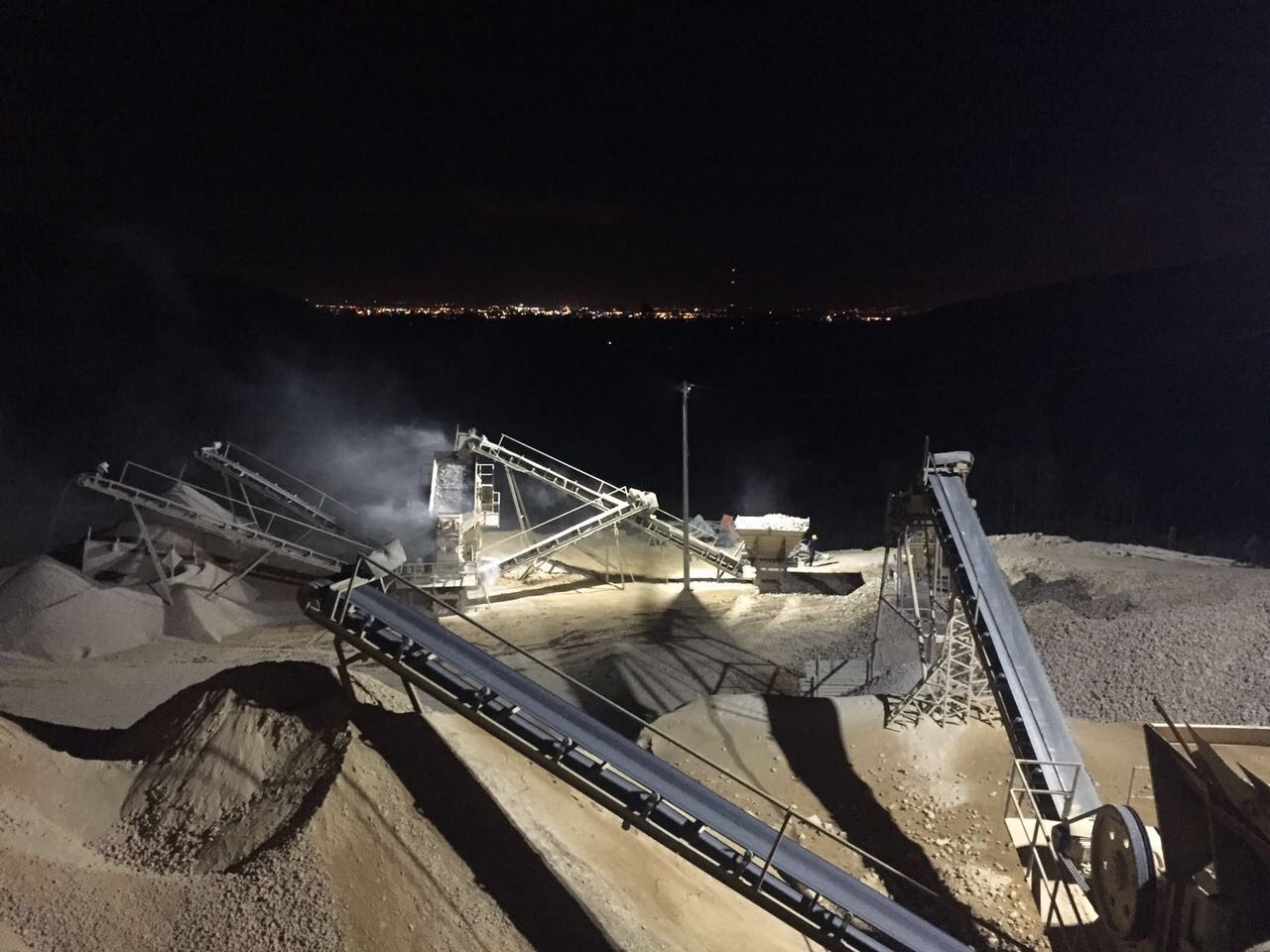 Crushing and screening plant